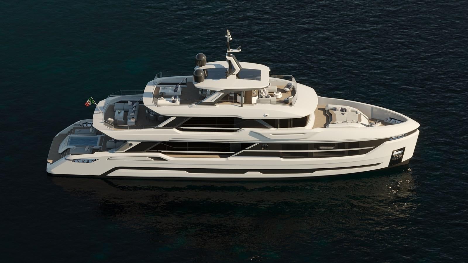 a white yacht in the water aboard BAGLIETTO DOM 115/02 Yacht for Sale