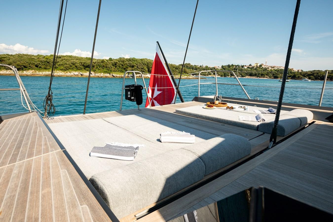 a boat on the water aboard WHIMSEA Yacht for Sale