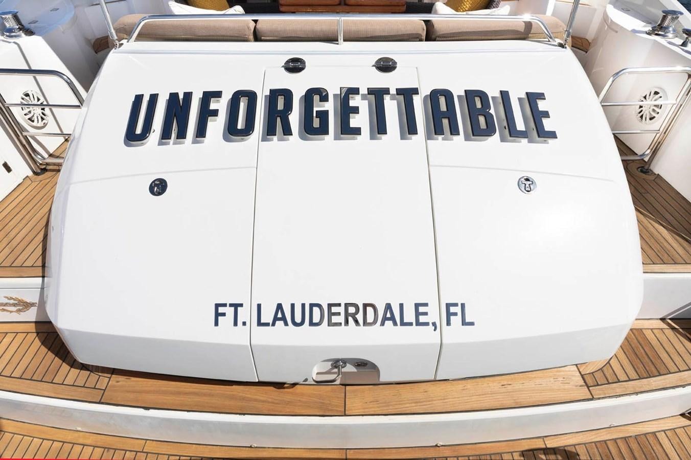 calendar aboard UNFORGETTABLE Yacht for Sale
