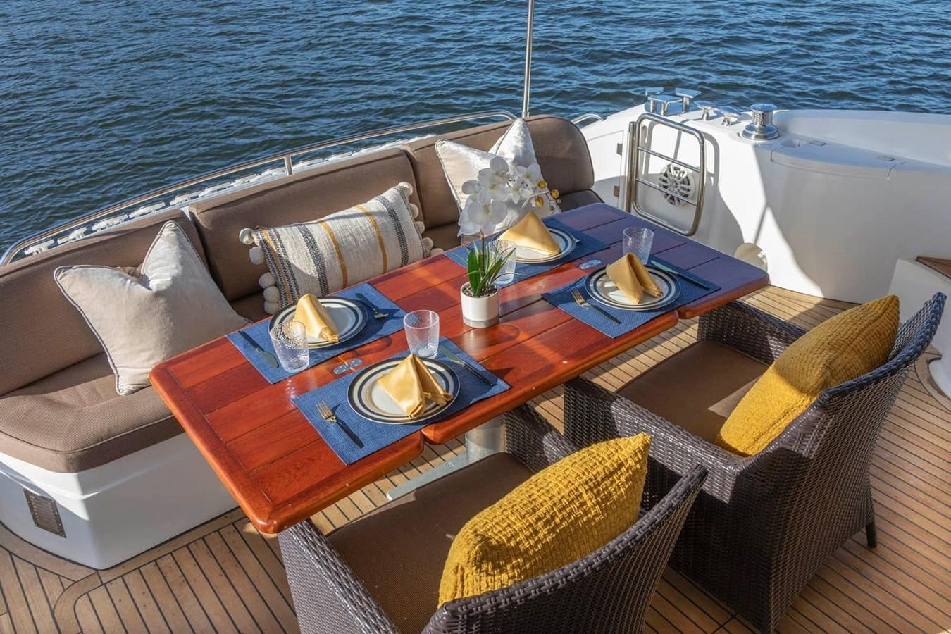 a boat on the water aboard UNFORGETTABLE Yacht for Sale