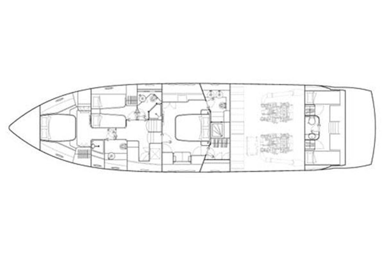 diagram aboard UNFORGETTABLE Yacht for Sale
