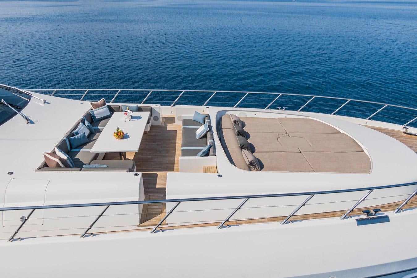 a boat on the water aboard MANGUSTA 130 Yacht for Sale