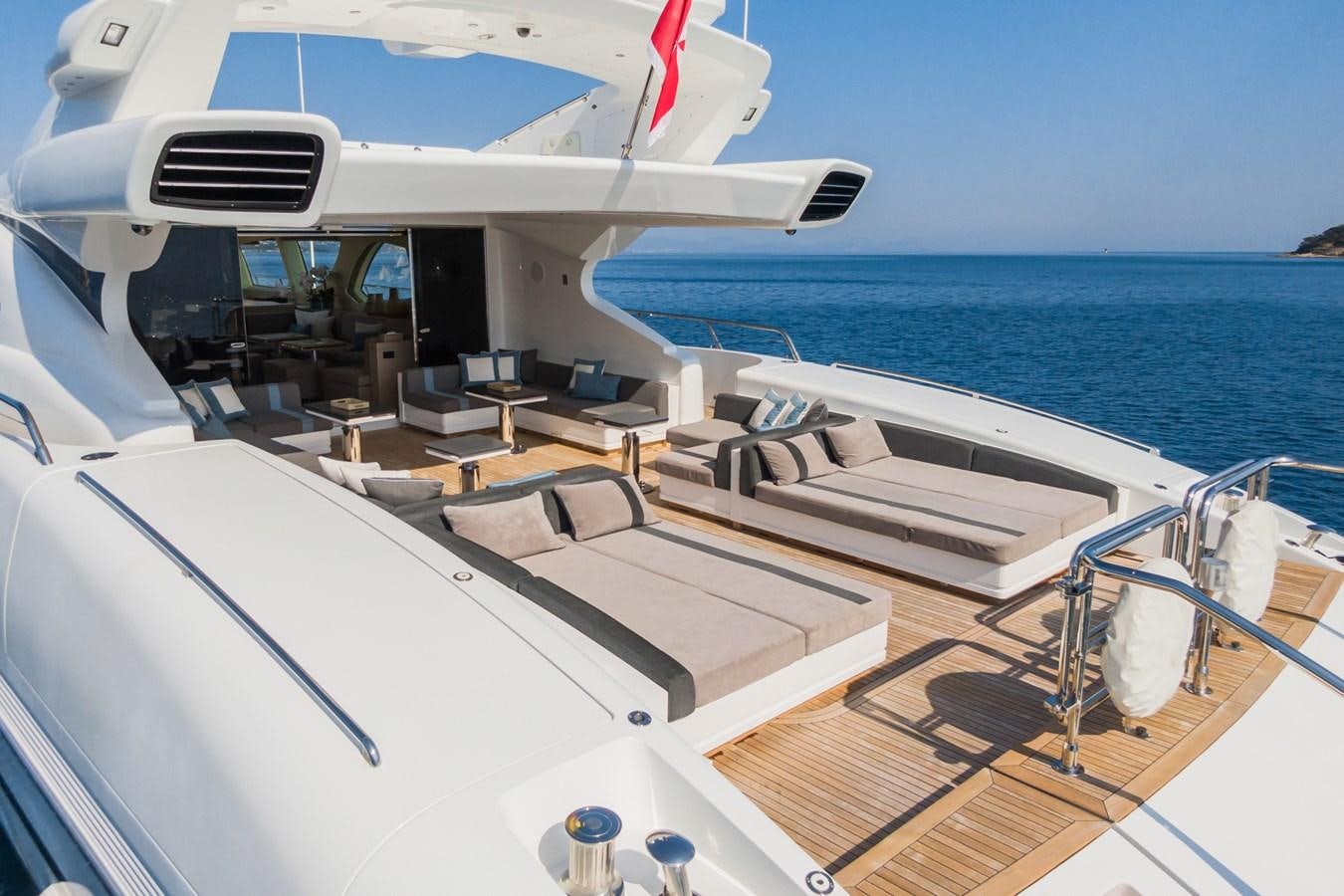 a boat on the water aboard MANGUSTA 130 Yacht for Sale