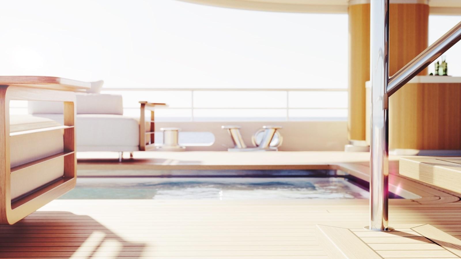 a room with a pool table and chairs aboard SAKURA Yacht for Sale