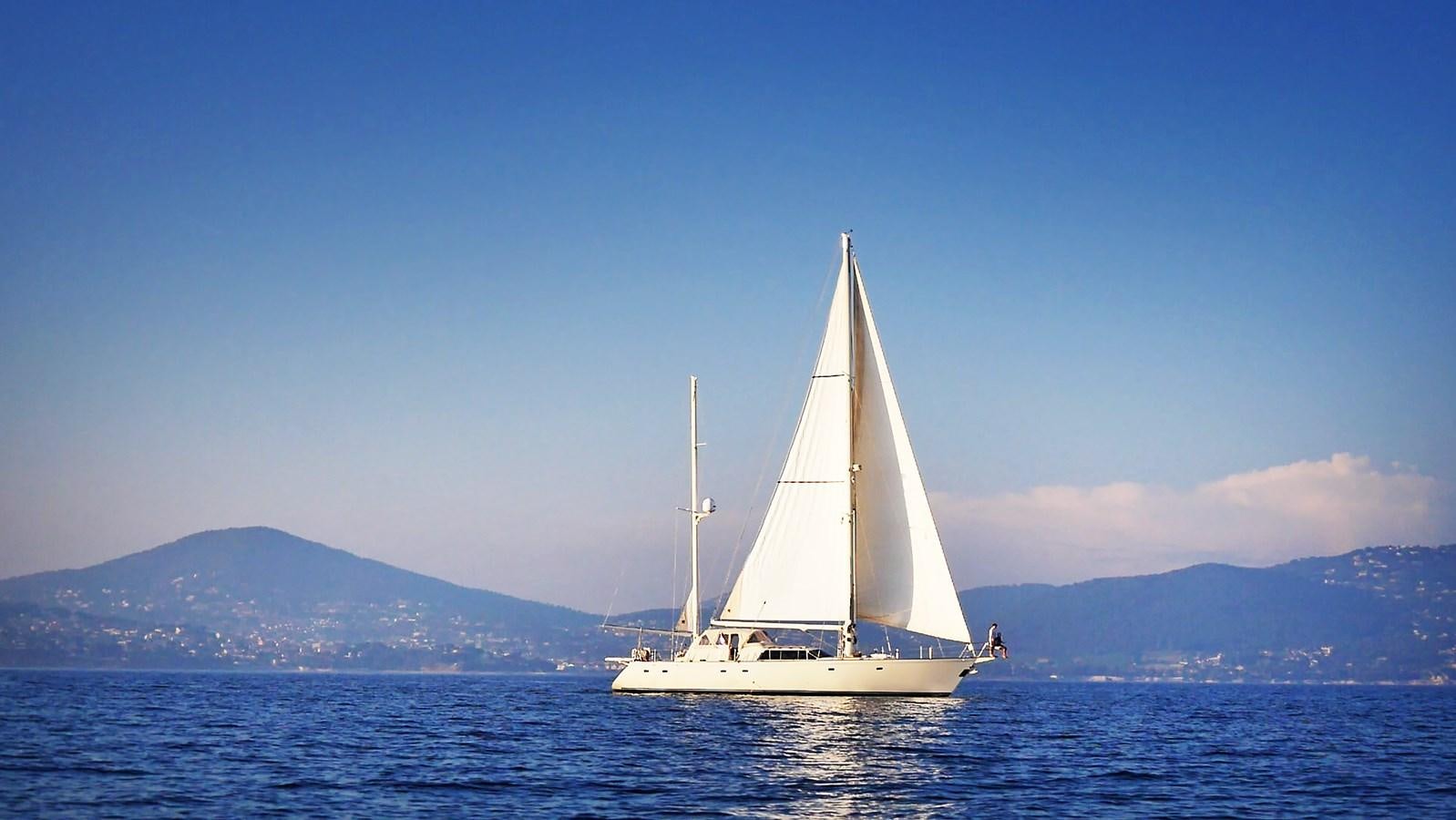 a sailboat in the water aboard LADY FLORE Yacht for Sale