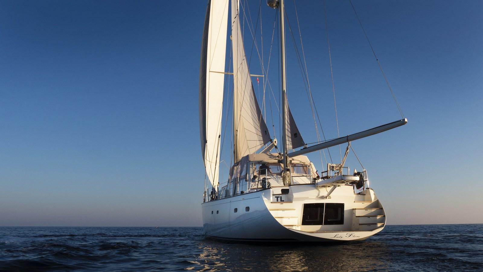 a sailboat on the water aboard LADY FLORE Yacht for Sale