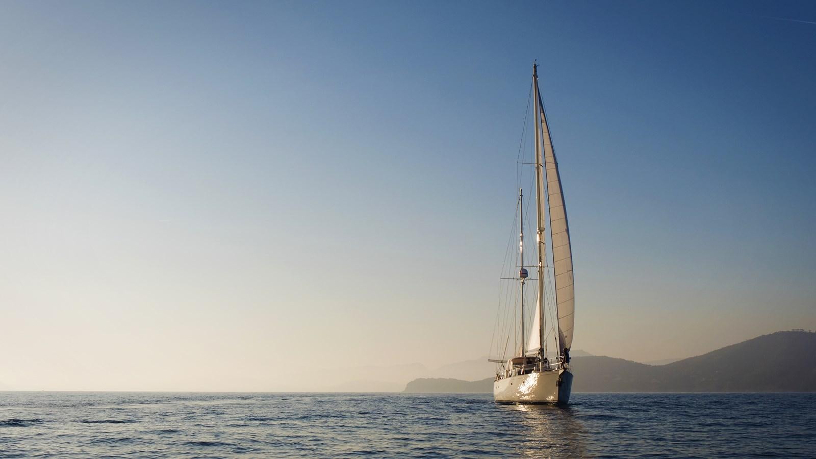 a sailboat on the water aboard LADY FLORE Yacht for Sale