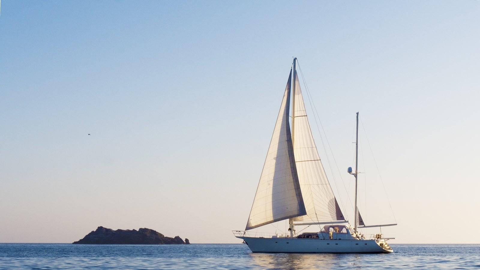 a sailboat on the water aboard LADY FLORE Yacht for Sale