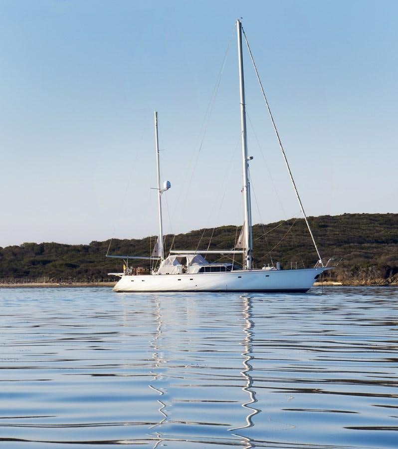 a sailboat on the water aboard LADY FLORE Yacht for Sale