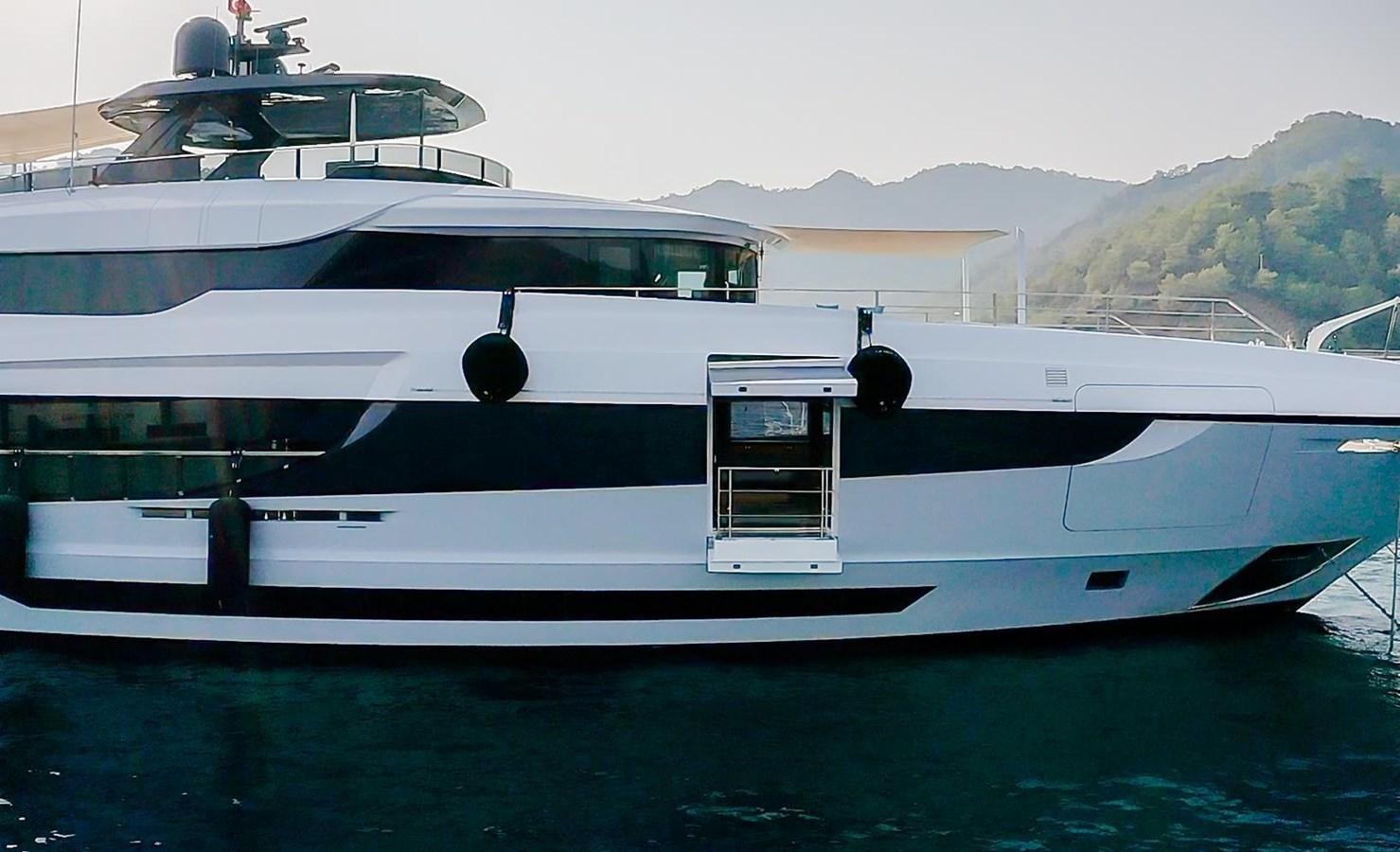 a white yacht on the water aboard SUNNY Yacht for Sale