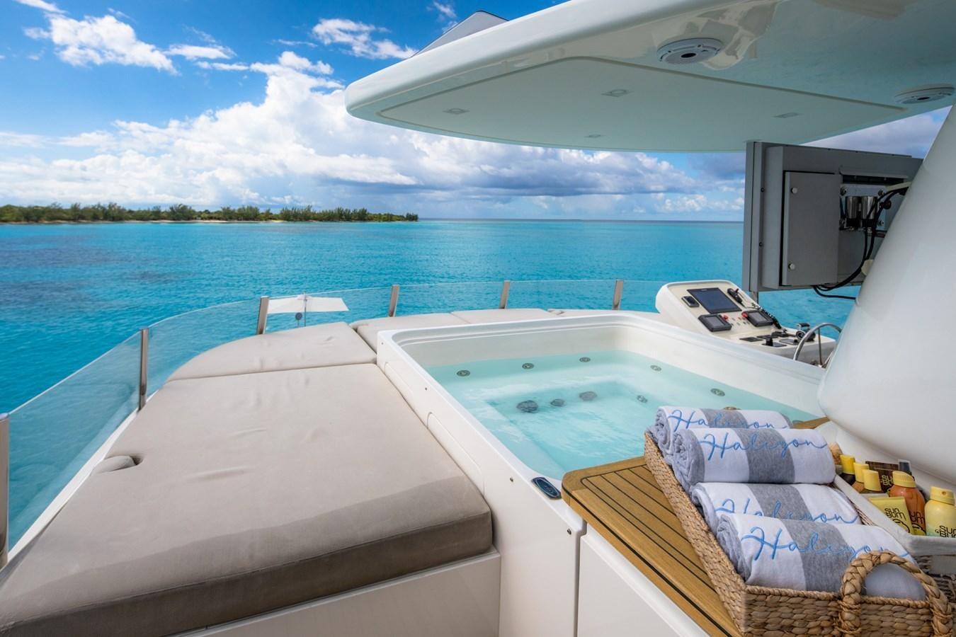 a boat on the water aboard HALCYON Yacht for Sale