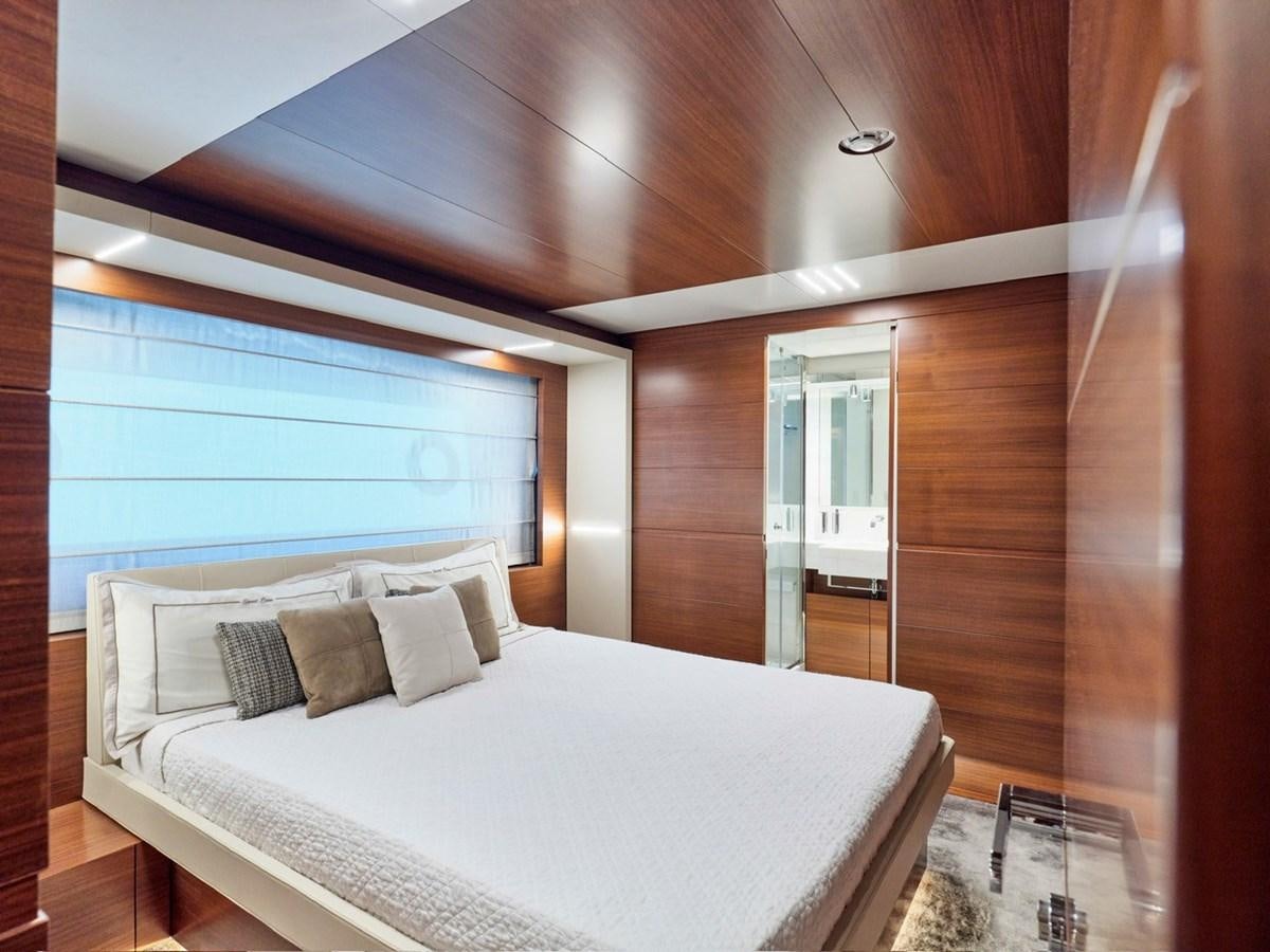 a bed in a room aboard "THIRTY SEVEN Yacht for Sale