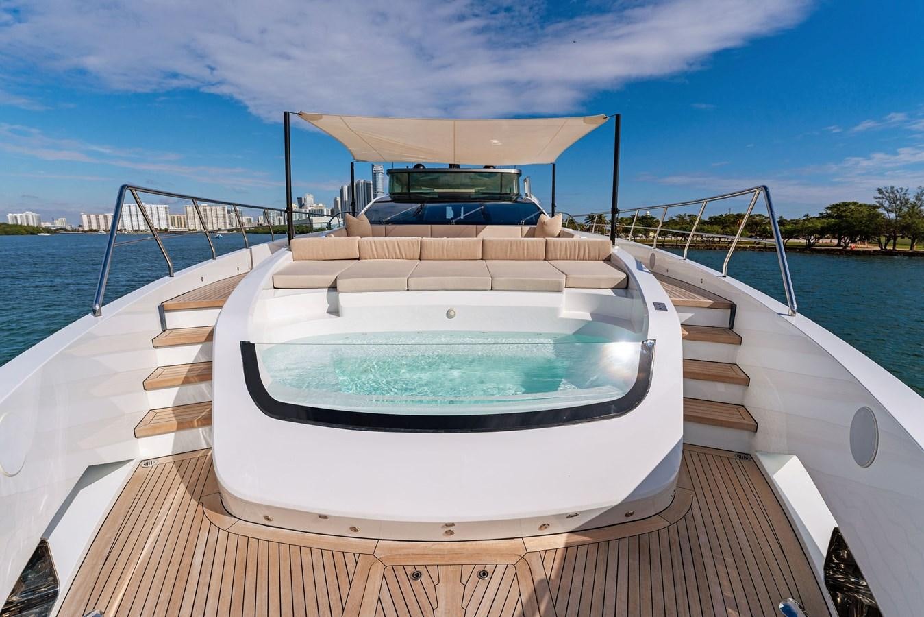 a boat on a water body aboard LADY K Yacht for Sale