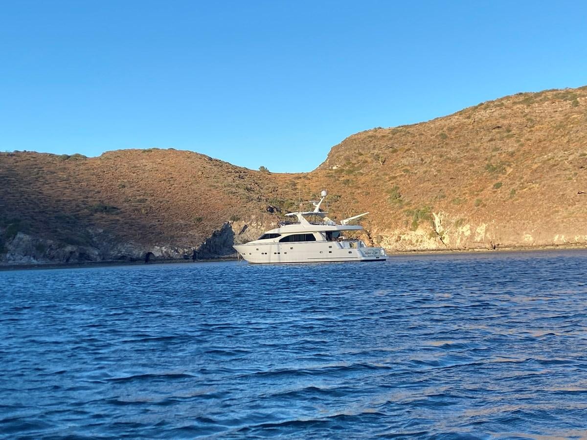 a boat in the water aboard VAMOS A VER Yacht for Sale