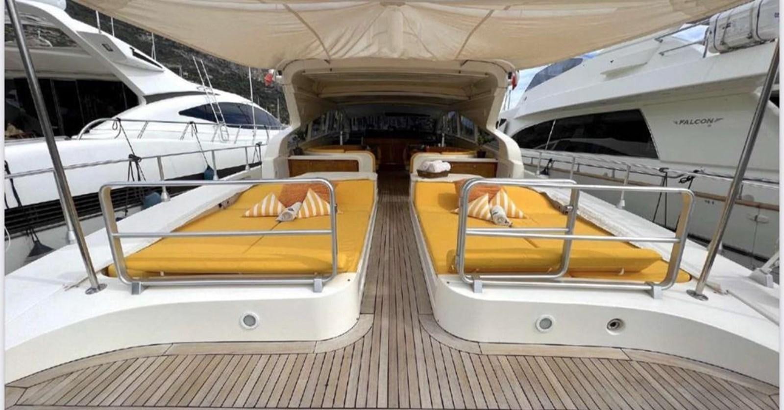 a row of boats in a large room aboard DG Yacht for Sale