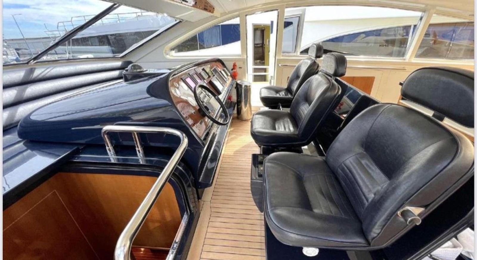 the interior of a car aboard DG Yacht for Sale