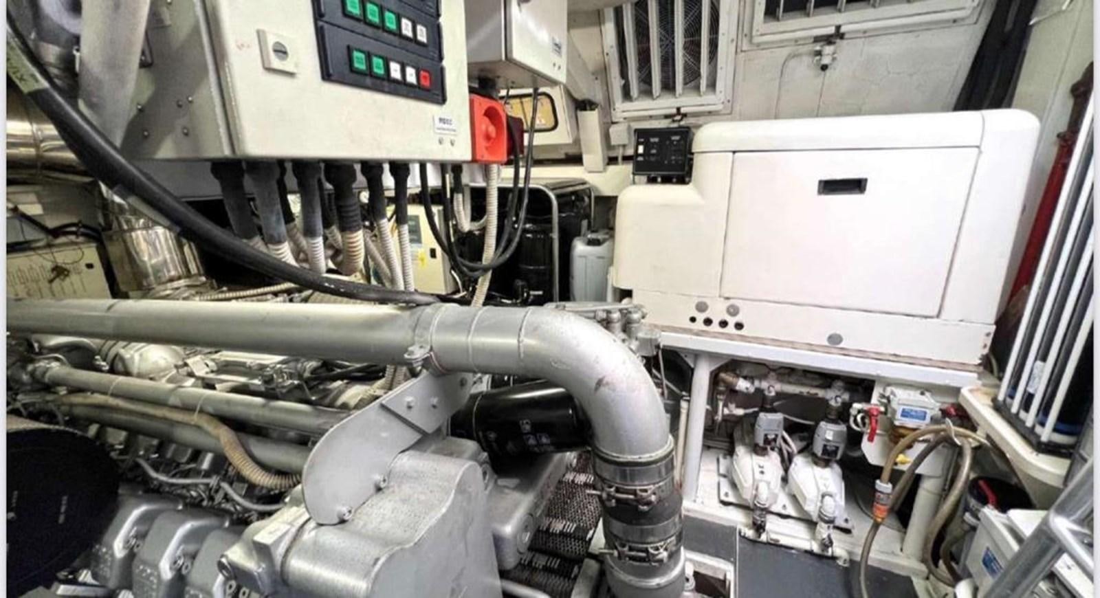 a machine with a large metal pipe aboard DG Yacht for Sale
