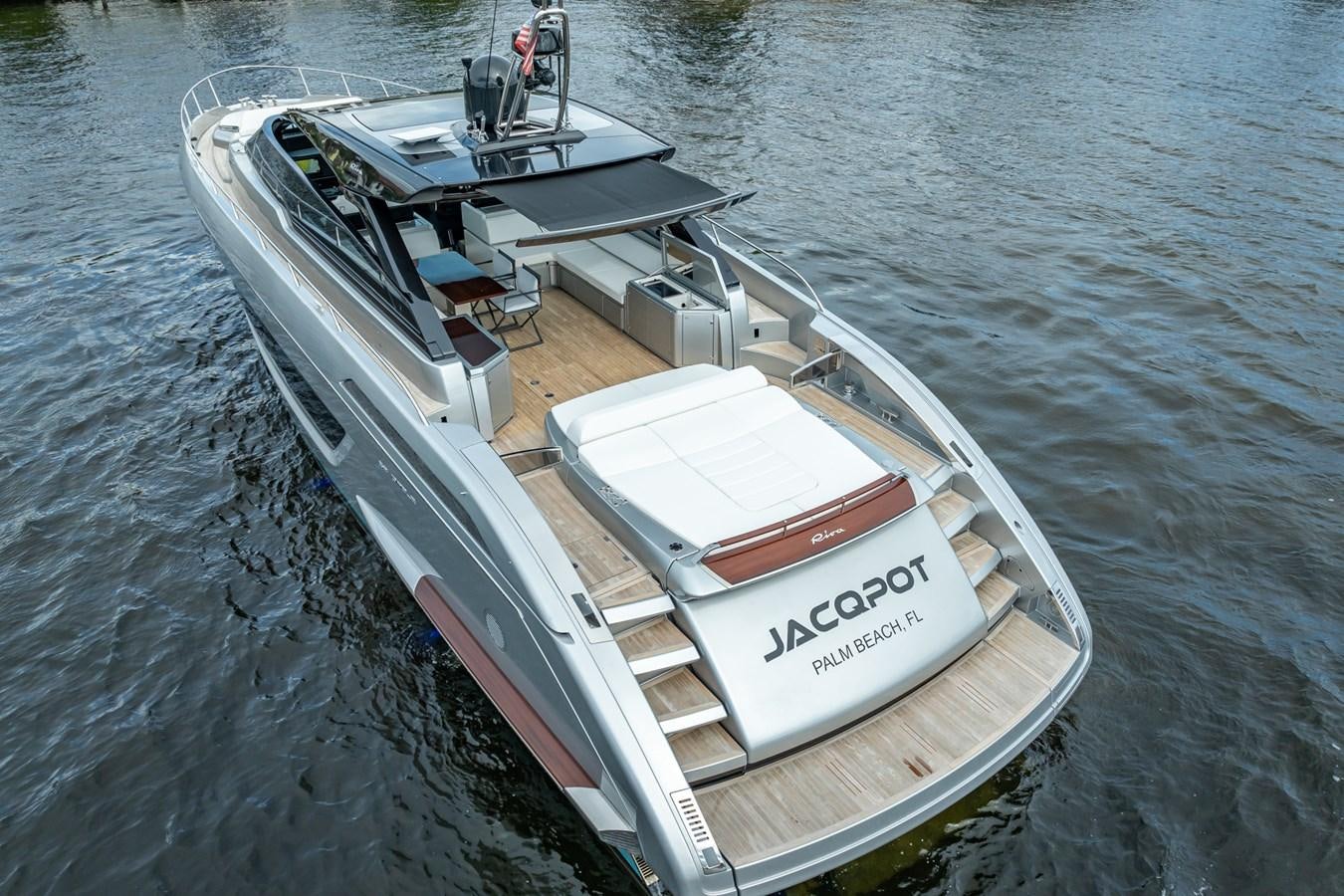 a boat on the water aboard JACQPOT Yacht for Sale
