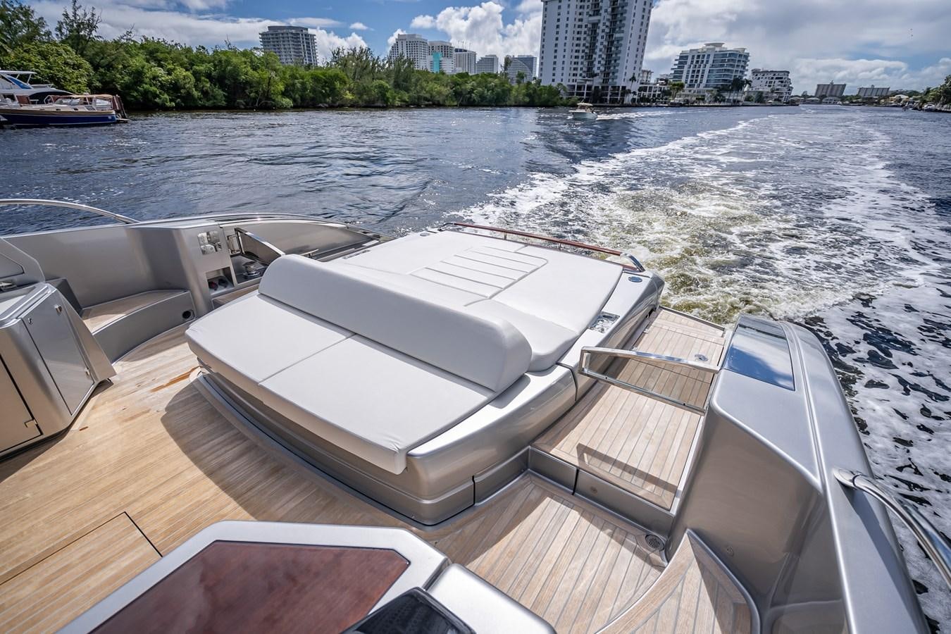 a boat on the water aboard JACQPOT Yacht for Sale