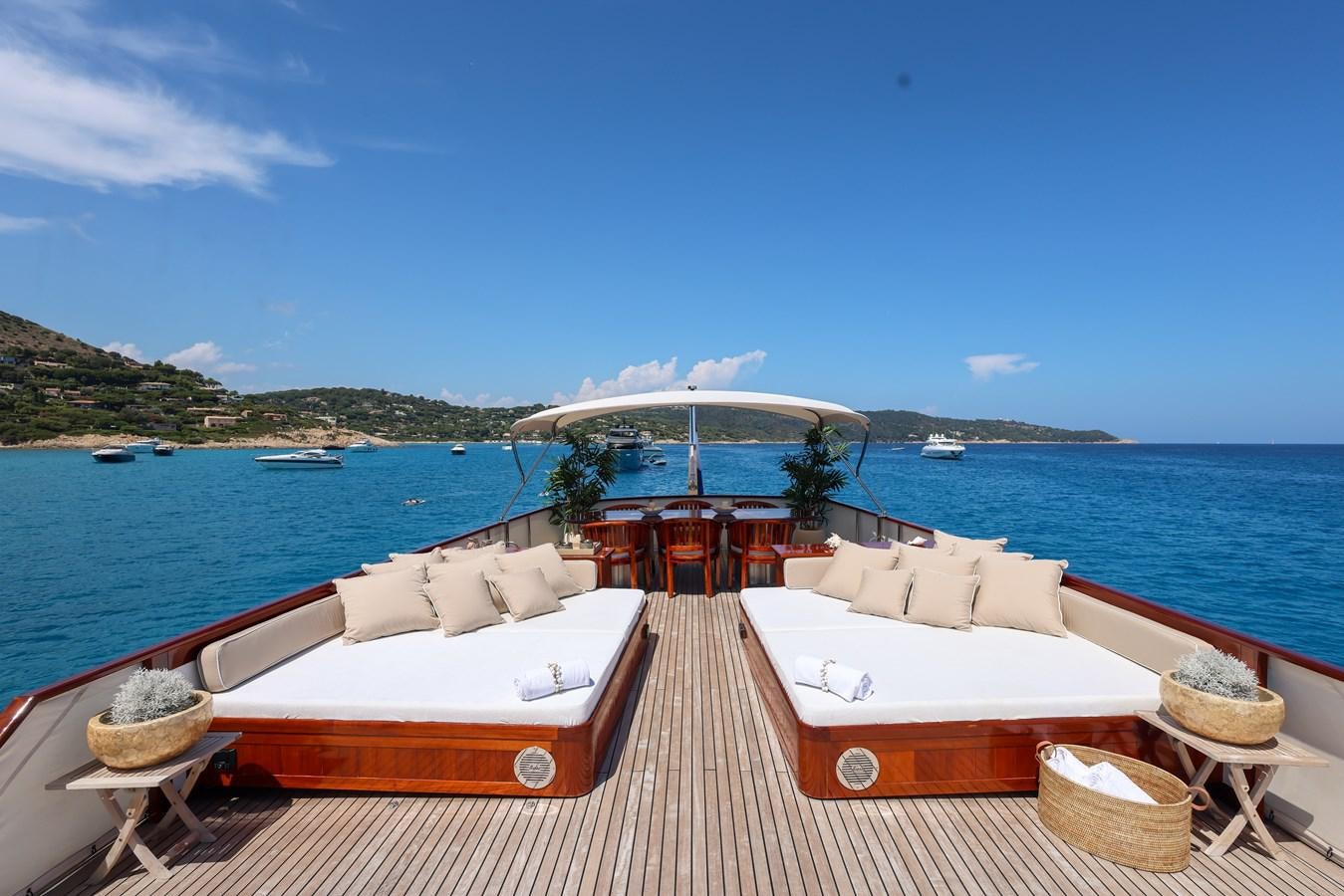 a boat on the water aboard SISSI Yacht for Sale