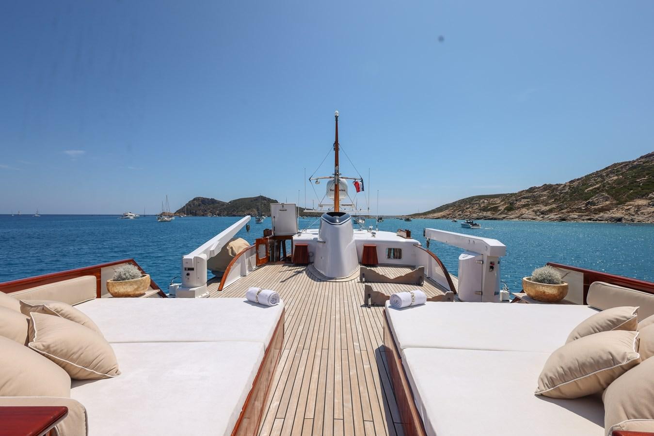 a boat on the water aboard SISSI Yacht for Sale