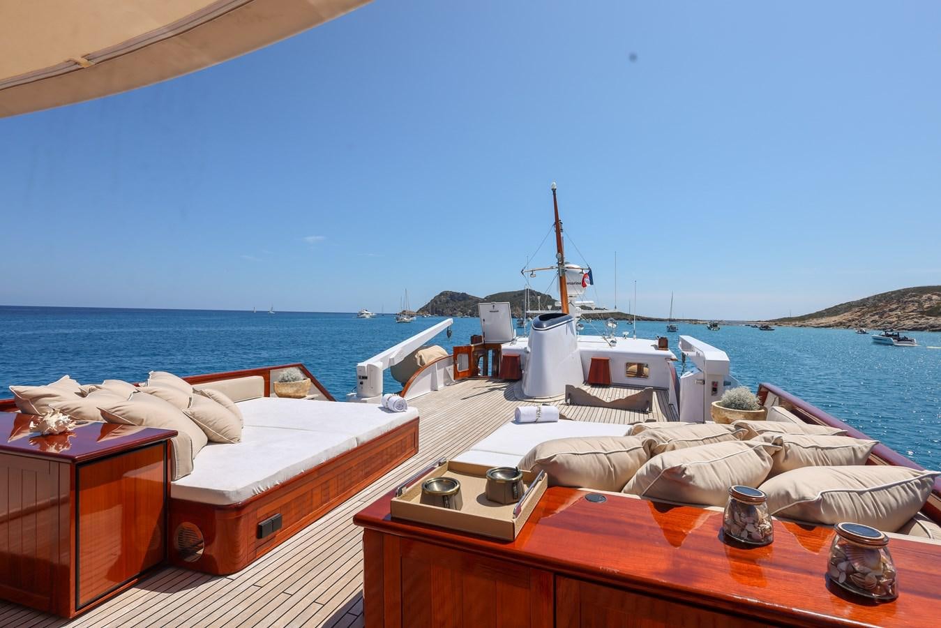 a boat on the water aboard SISSI Yacht for Sale