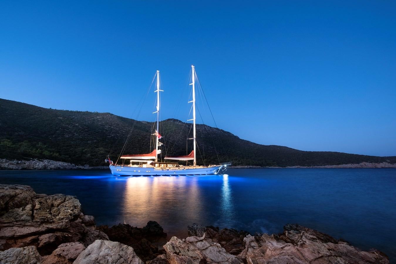 a boat on the water aboard THAT'S AMORE Yacht for Sale