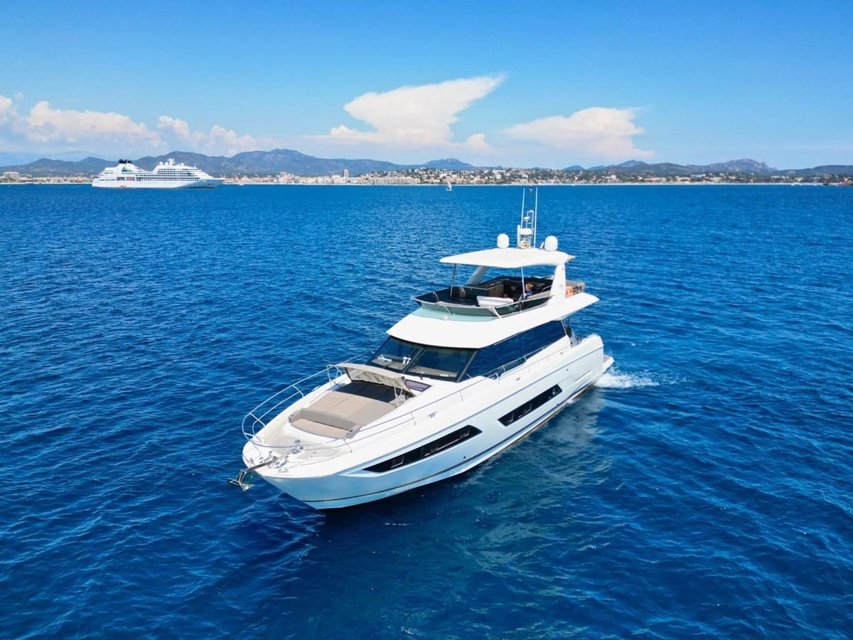 a white boat in the water aboard ENDLESS SUMMER II Yacht for Sale