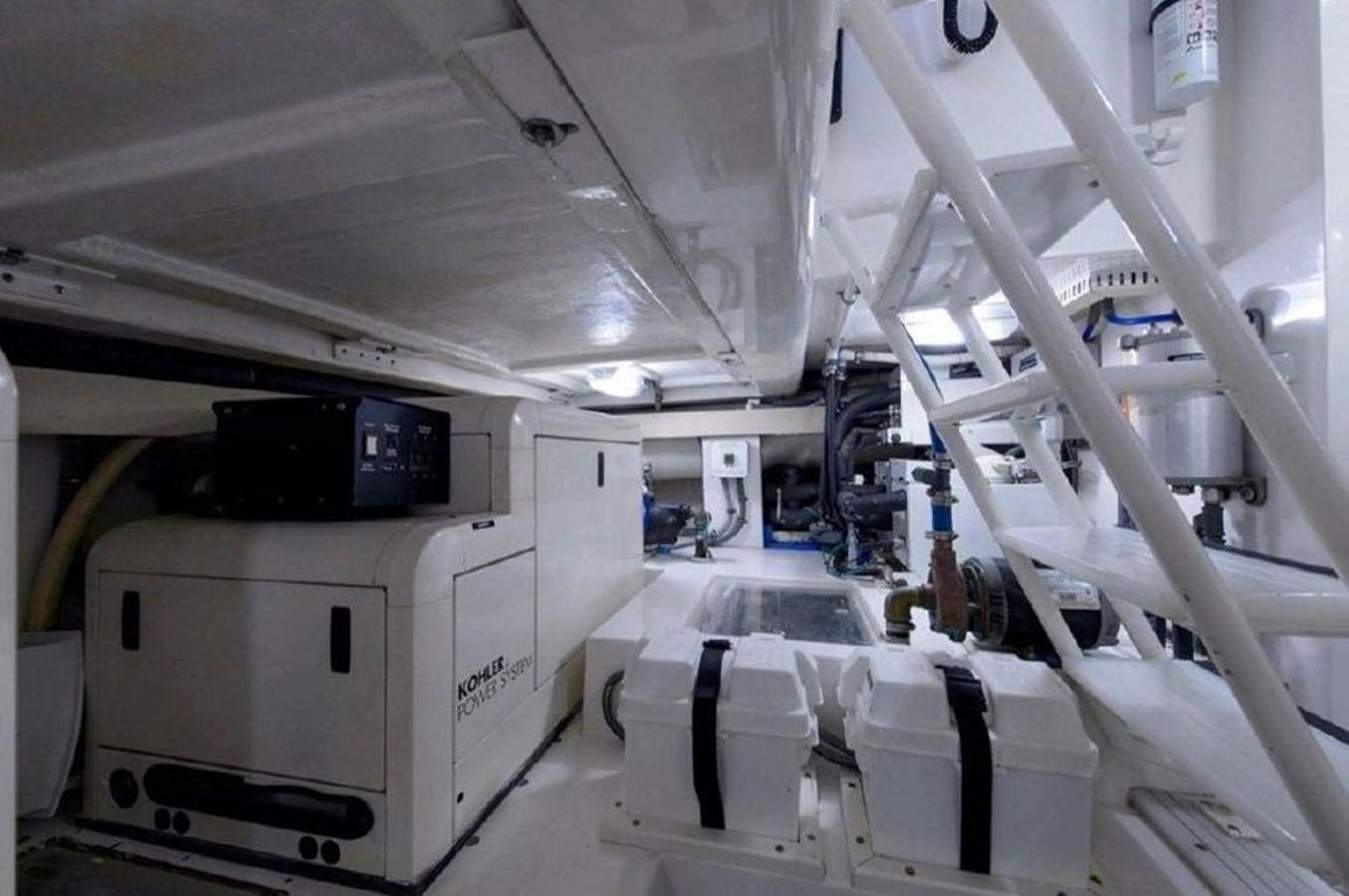 a large machine in a factory aboard BOUKI Yacht for Sale
