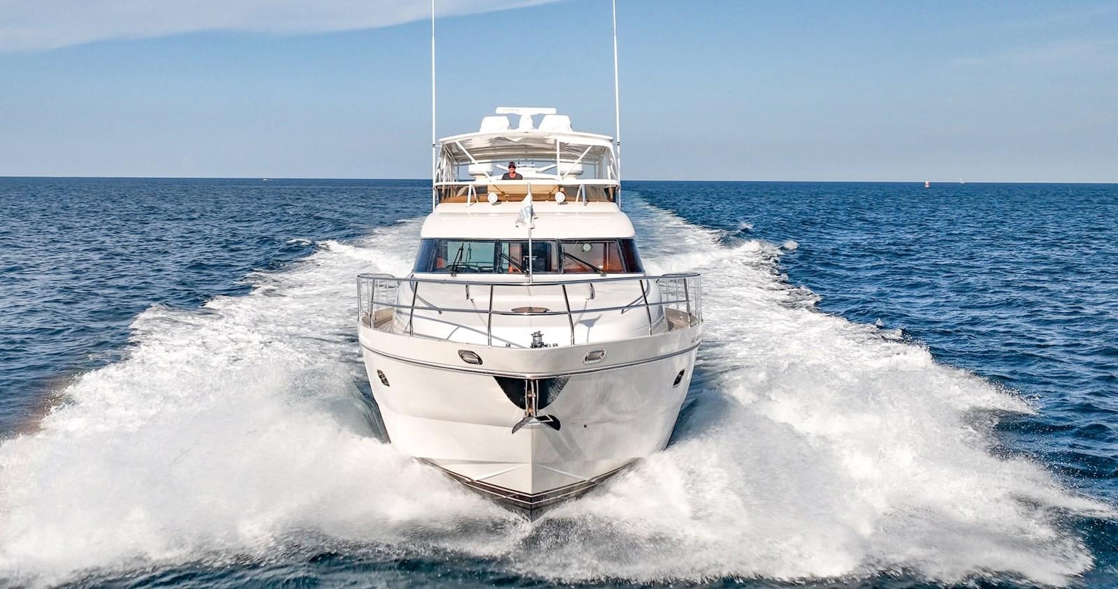 a boat on the water aboard HALF MINE Yacht for Sale