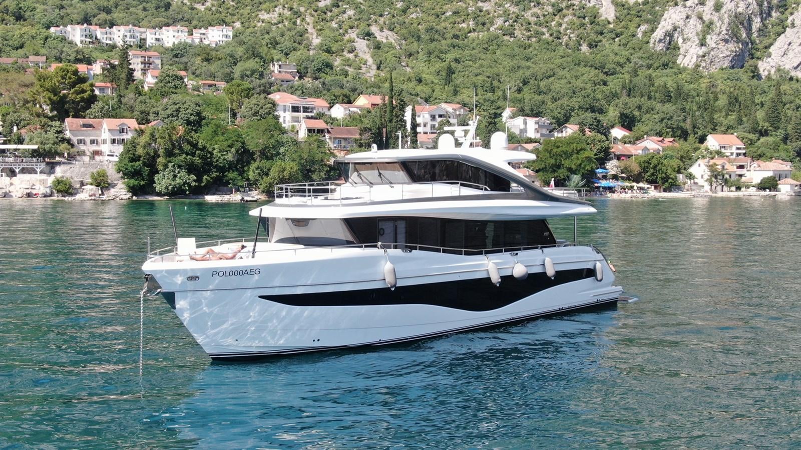 a boat in the water aboard PERLA Yacht for Sale