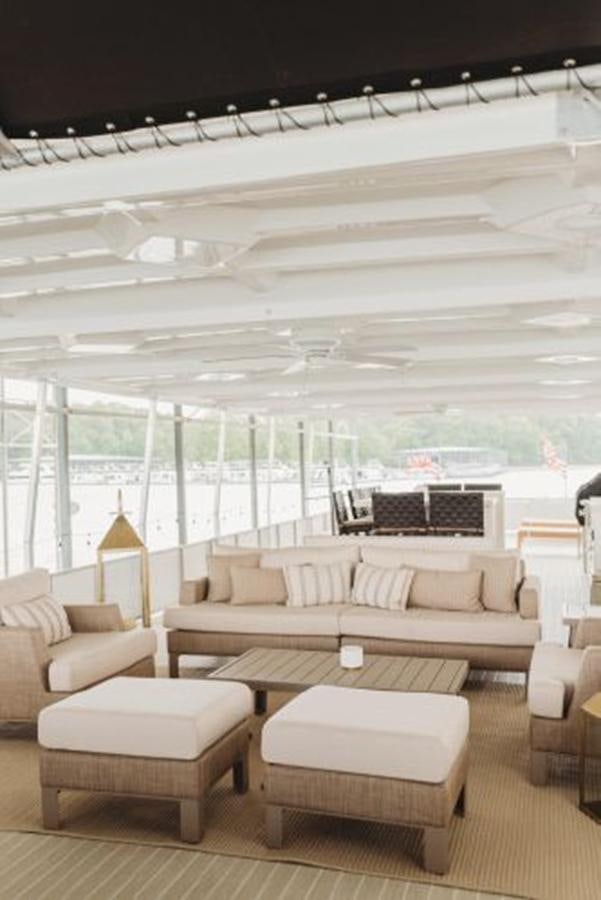 a room with a couch and a table aboard 88 LAZY DAYS BEACHEM Yacht for Sale