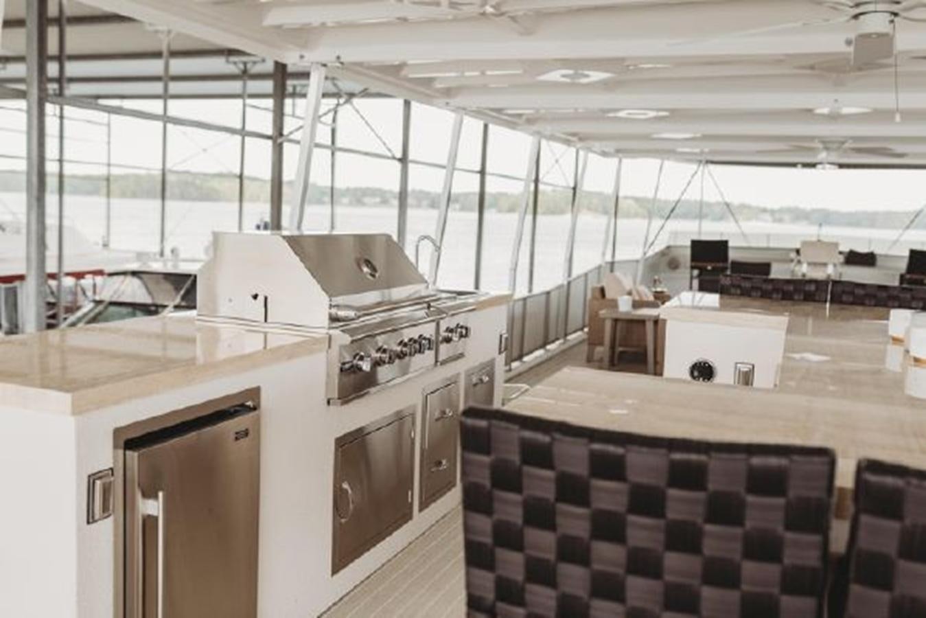 a large industrial kitchen aboard 88 LAZY DAYS BEACHEM Yacht for Sale