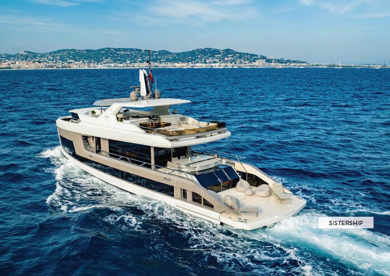 a boat on the water aboard 112DS MAZU Yacht for Sale