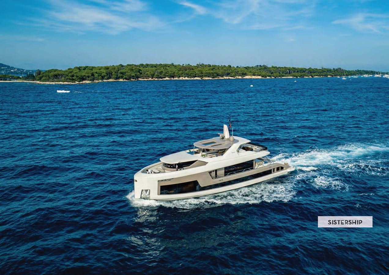 a boat on the water aboard 112DS MAZU Yacht for Sale