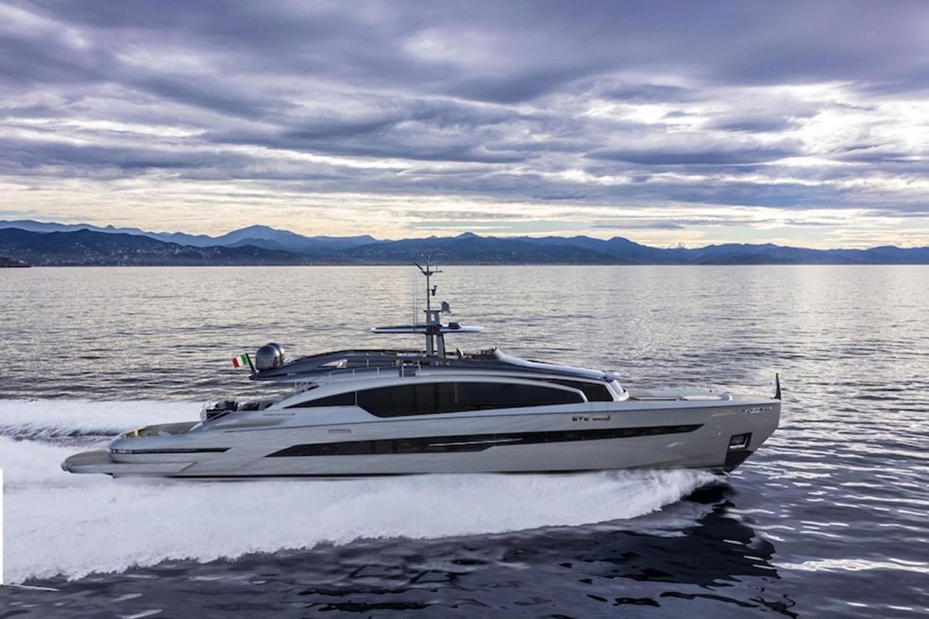 a boat on the water aboard PERSHING GTX 116 Yacht for Sale