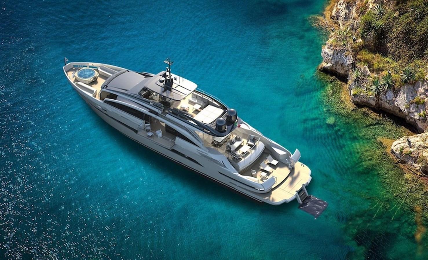 a boat on the water aboard PERSHING GTX 116 Yacht for Sale