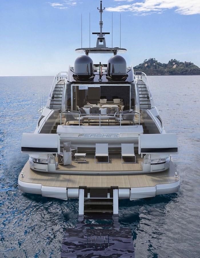 a boat on the water aboard PERSHING GTX 116 Yacht for Sale