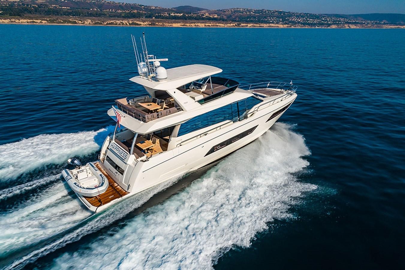 a boat on the water aboard 2018 PRESTIGE 680 Yacht for Sale