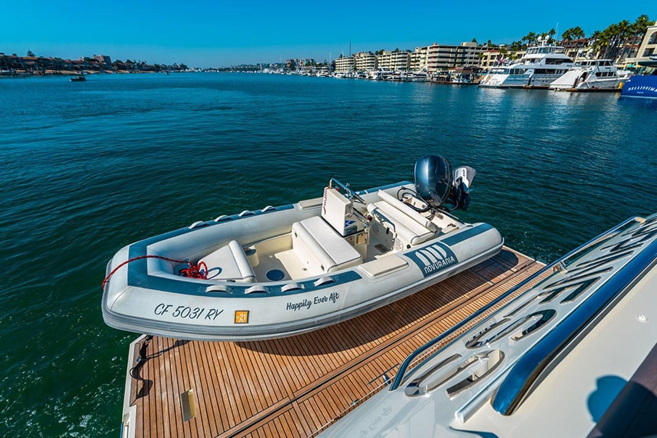 a boat in the water aboard 2018 PRESTIGE 680 Yacht for Sale