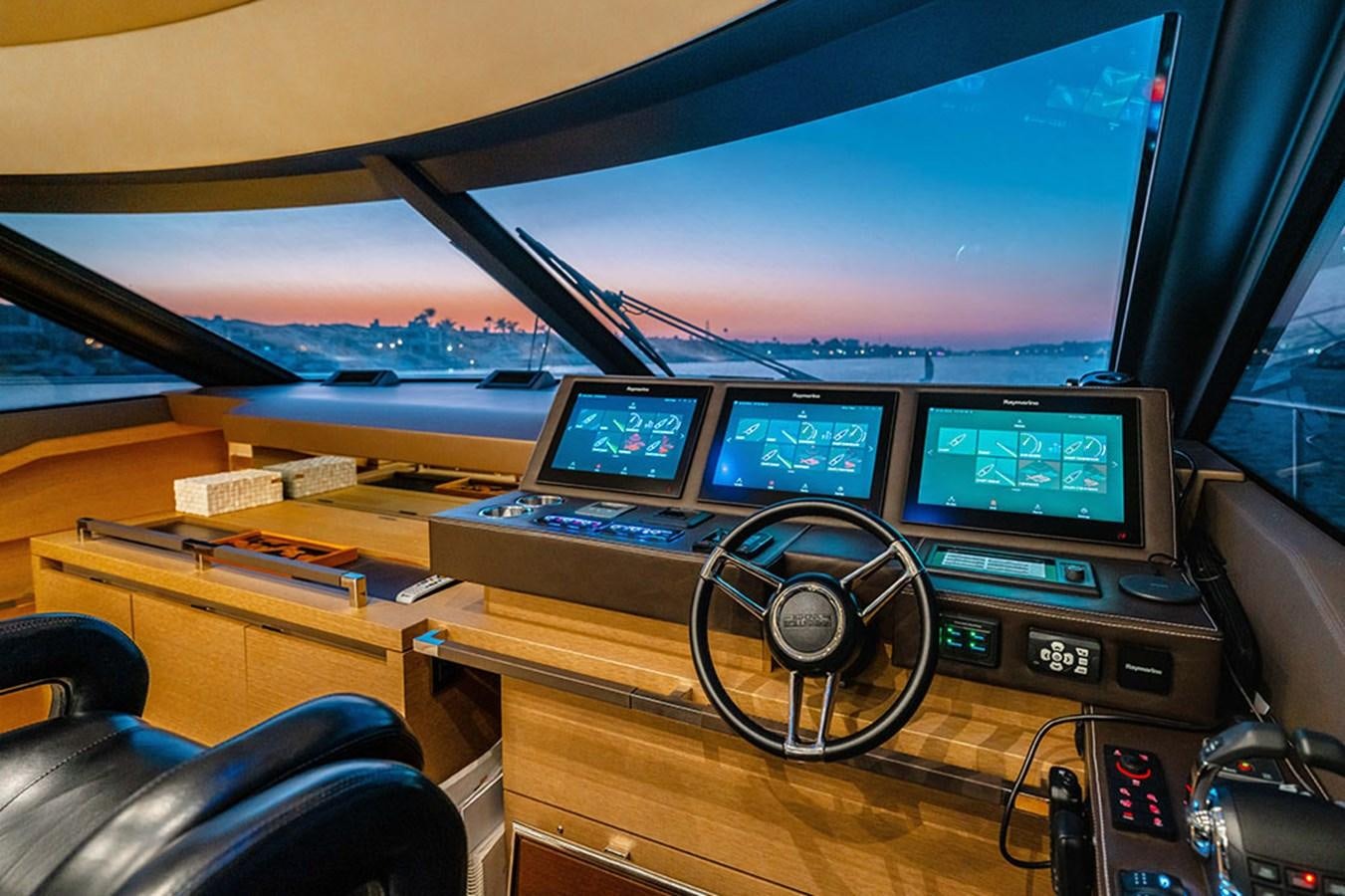 inside of a plane aboard 2018 PRESTIGE 680 Yacht for Sale