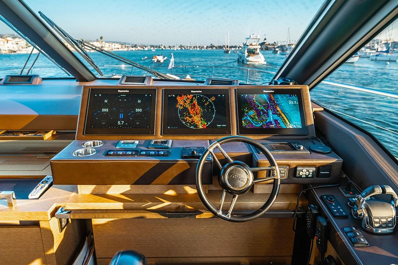 inside of a car aboard 2018 PRESTIGE 680 Yacht for Sale