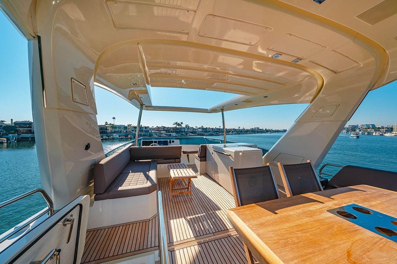 inside of a boat aboard 2018 PRESTIGE 680 Yacht for Sale