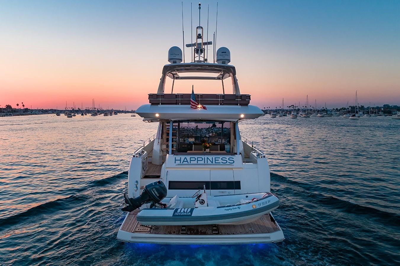 a boat on the water aboard 2018 PRESTIGE 680 Yacht for Sale