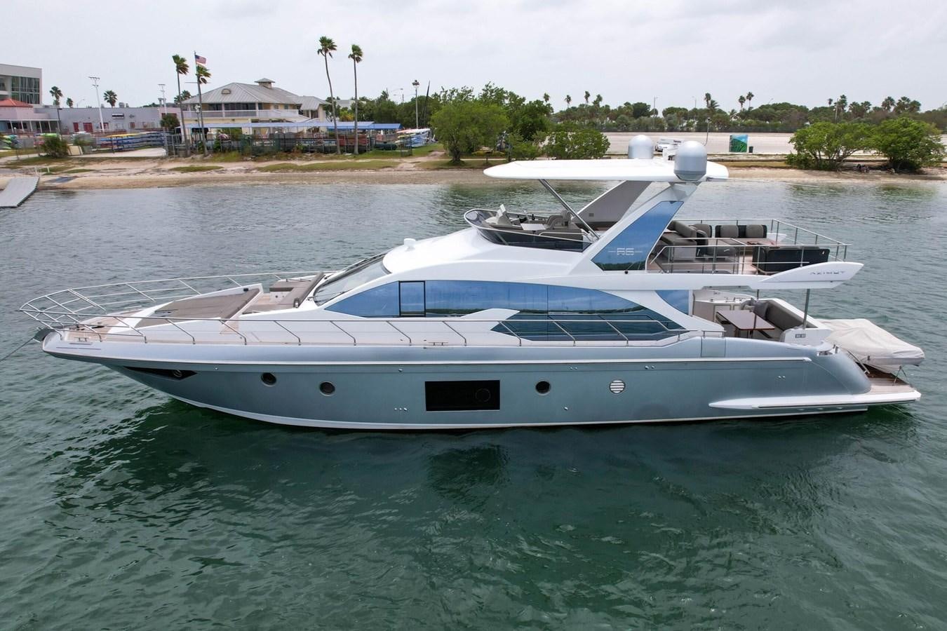 a boat in the water aboard 2017 66' AZIMUT Yacht for Sale