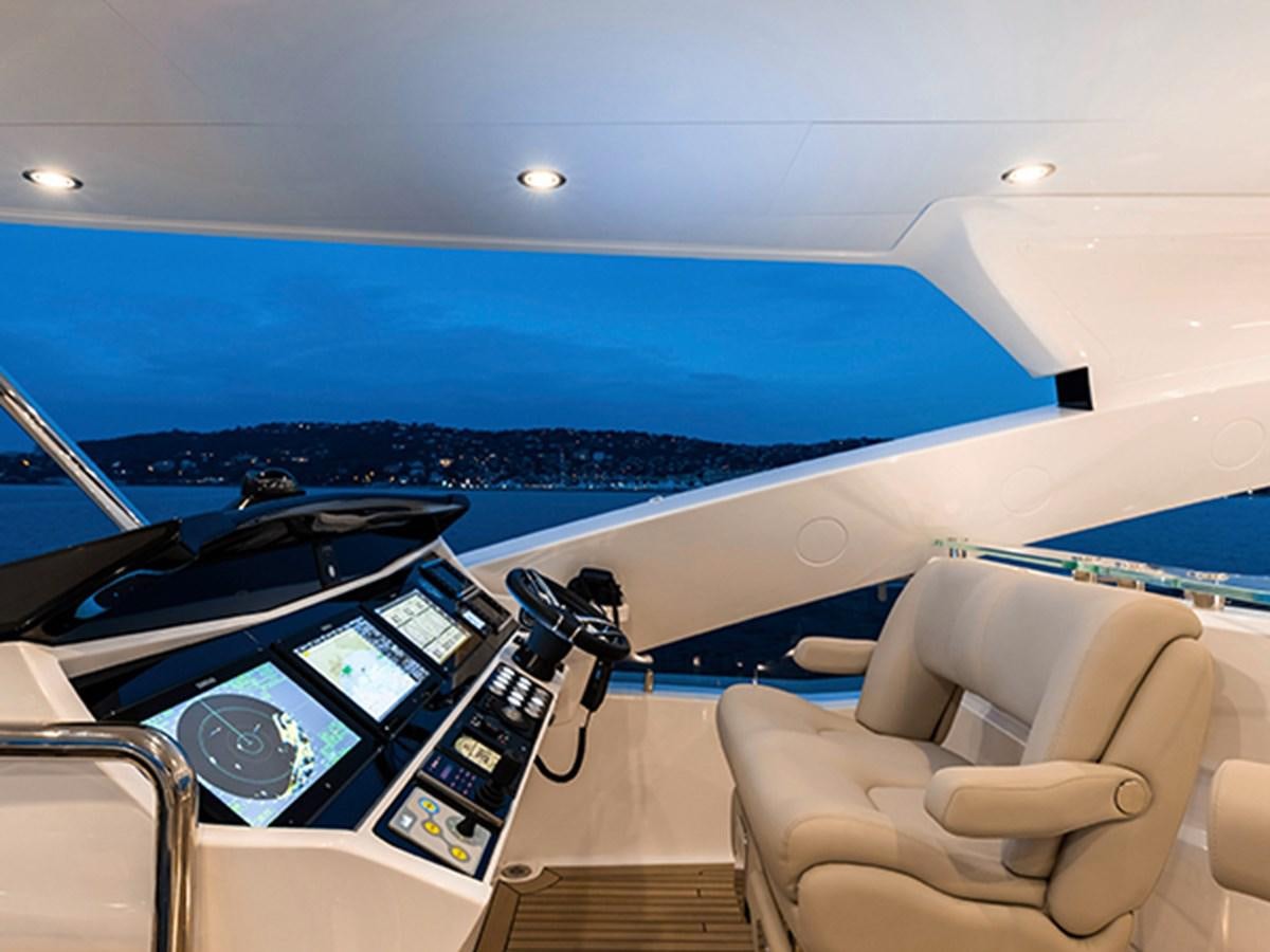 inside of a car aboard ELYSIUM Yacht for Sale