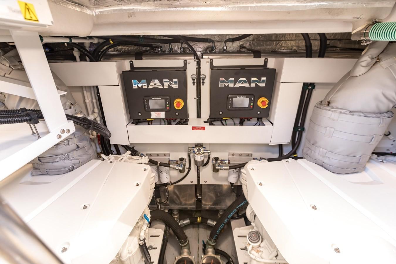 a machine with a piece of equipment aboard NAVAL Yacht for Sale