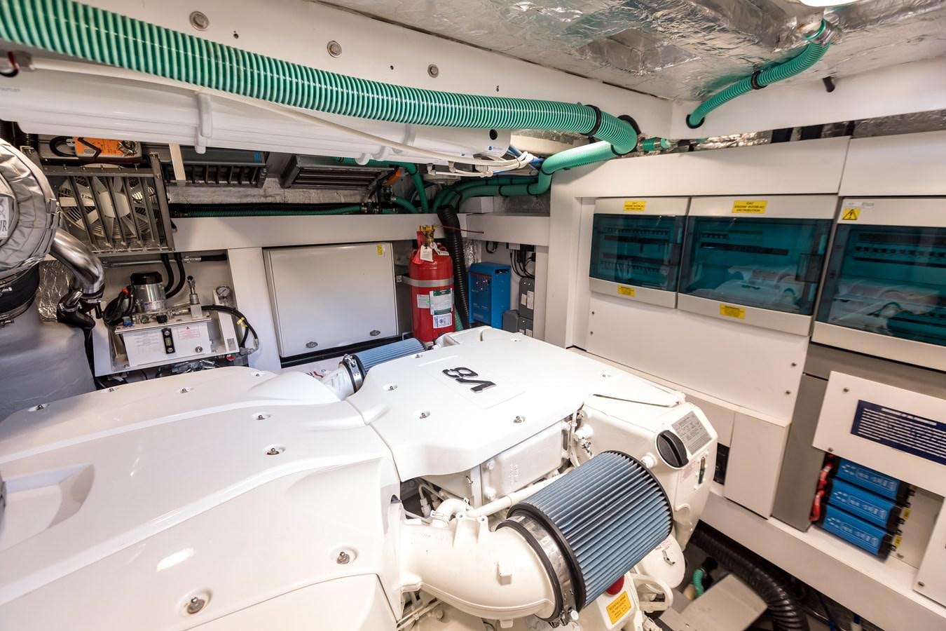 a close-up of a machine aboard NAVAL Yacht for Sale