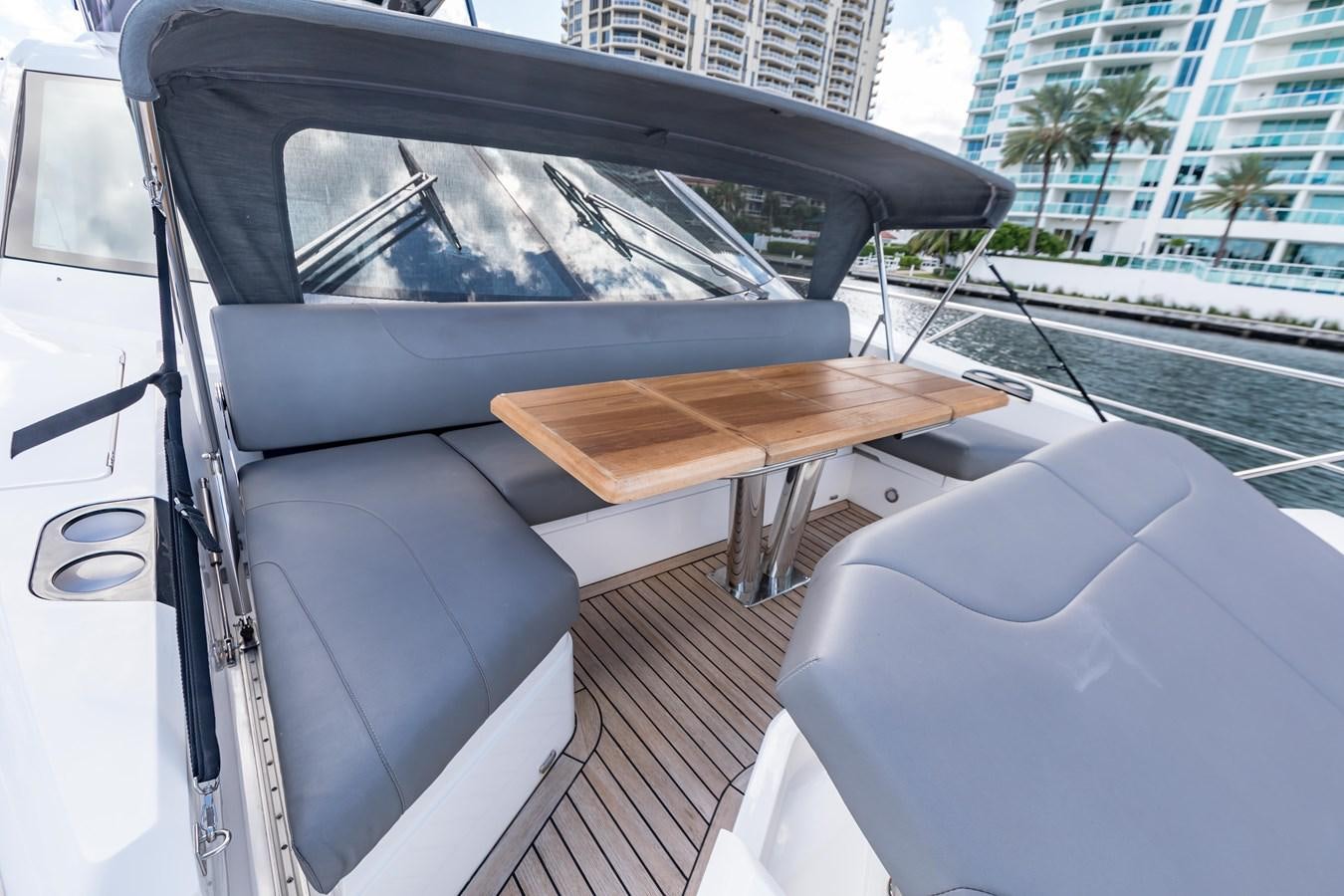 inside of a car aboard NAVAL Yacht for Sale