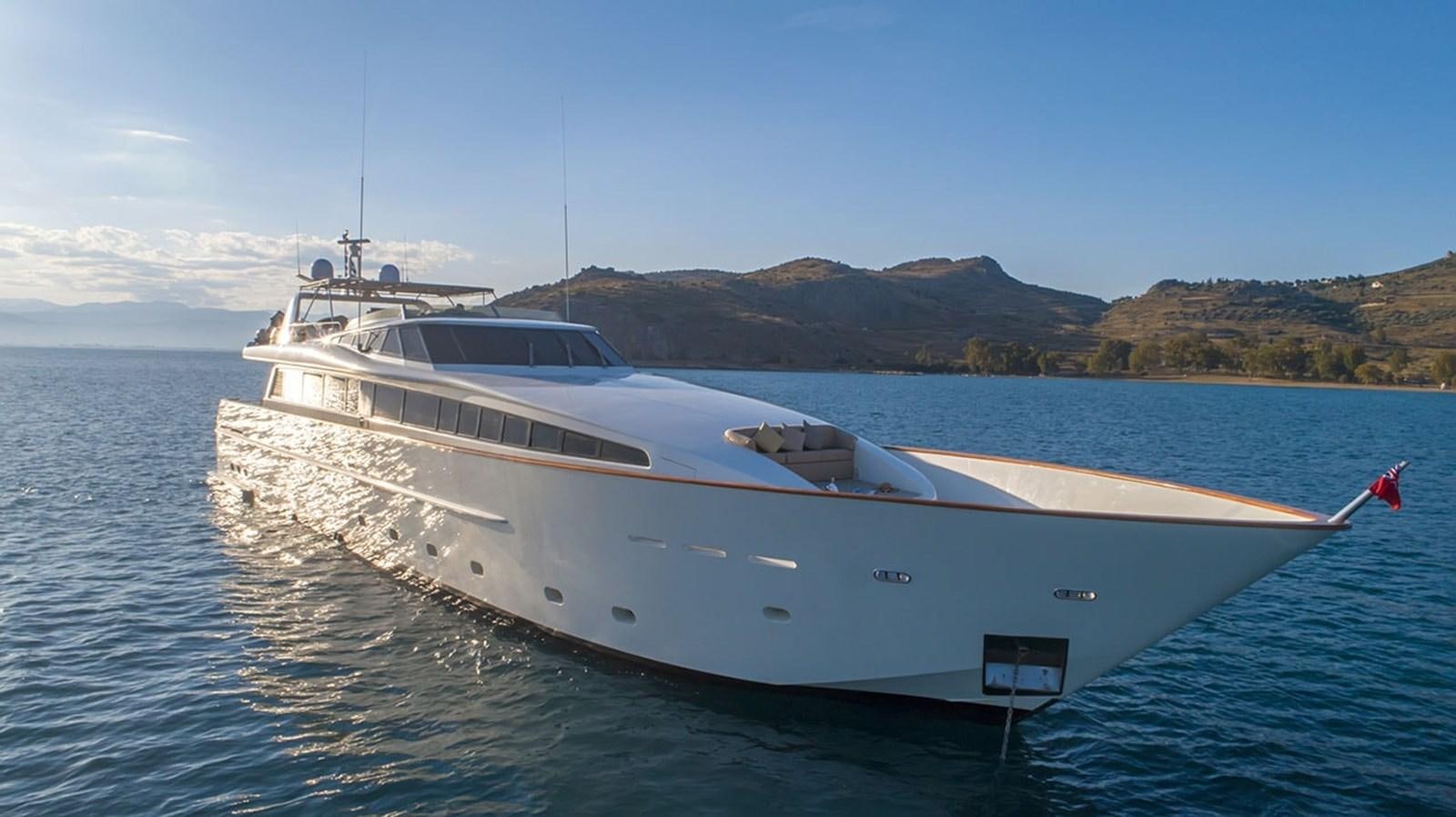 a boat on the water aboard AQUILLA Yacht for Sale